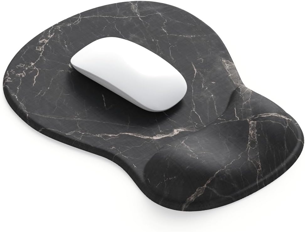 DEMON CHEST ErgoComfort Gel Wrist Rest Mouse Pad-Ergonomic Office Mousepad with Wrist Support-Non-Slip. Design Desk Accessories Mat for Home&Game Decor (02Pink Serenity)