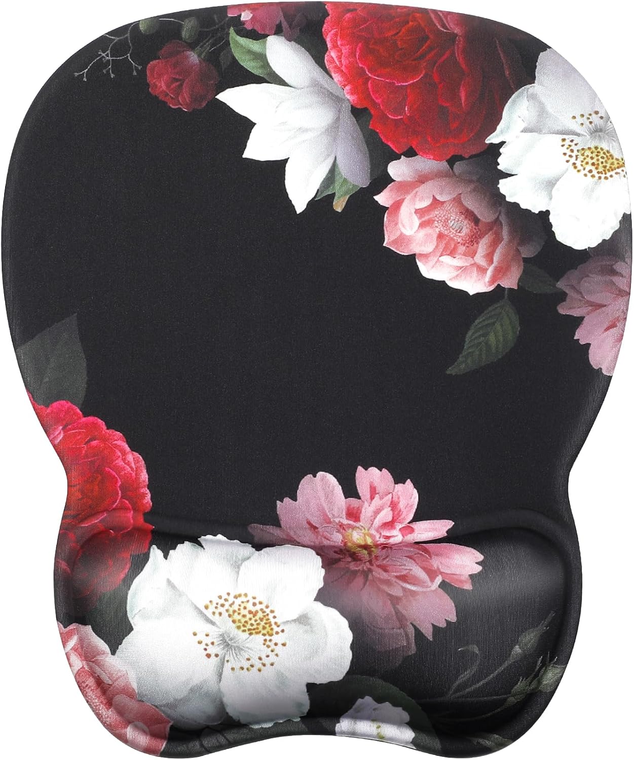 MROCO Ergonomic Mouse Pad with Gel Wrist Rest. Smooth Wrist Support Surface. Non-Slip PU Base for Pain Relief. Comfortable Mousepad for Computer. Laptop. Office & Home. 9.4 x 8.1 in. Black