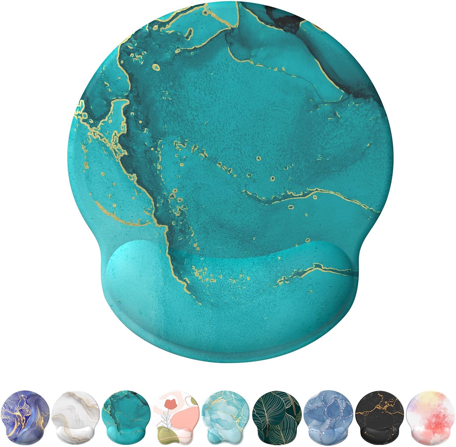 eulps Mouse Pad with Wrist Rest. Comfortable Computer Mousepad with Gel Wrist Support Smooth Surface and Non-Slip PU Base for Pain Relief. Laptop. Office & Home (Rose)