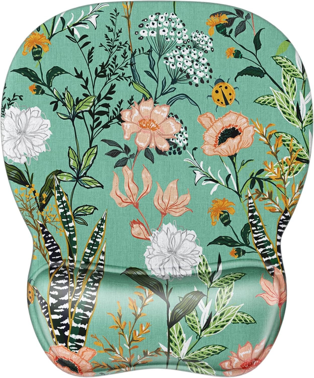 MROCO Ergonomic Mouse Pad with Gel Wrist Rest. Smooth Wrist Support Surface. Non-Slip PU Base for Pain Relief. Comfortable Mousepad for Computer. Laptop. Office & Home. 9.4 x 8.1 in. Black