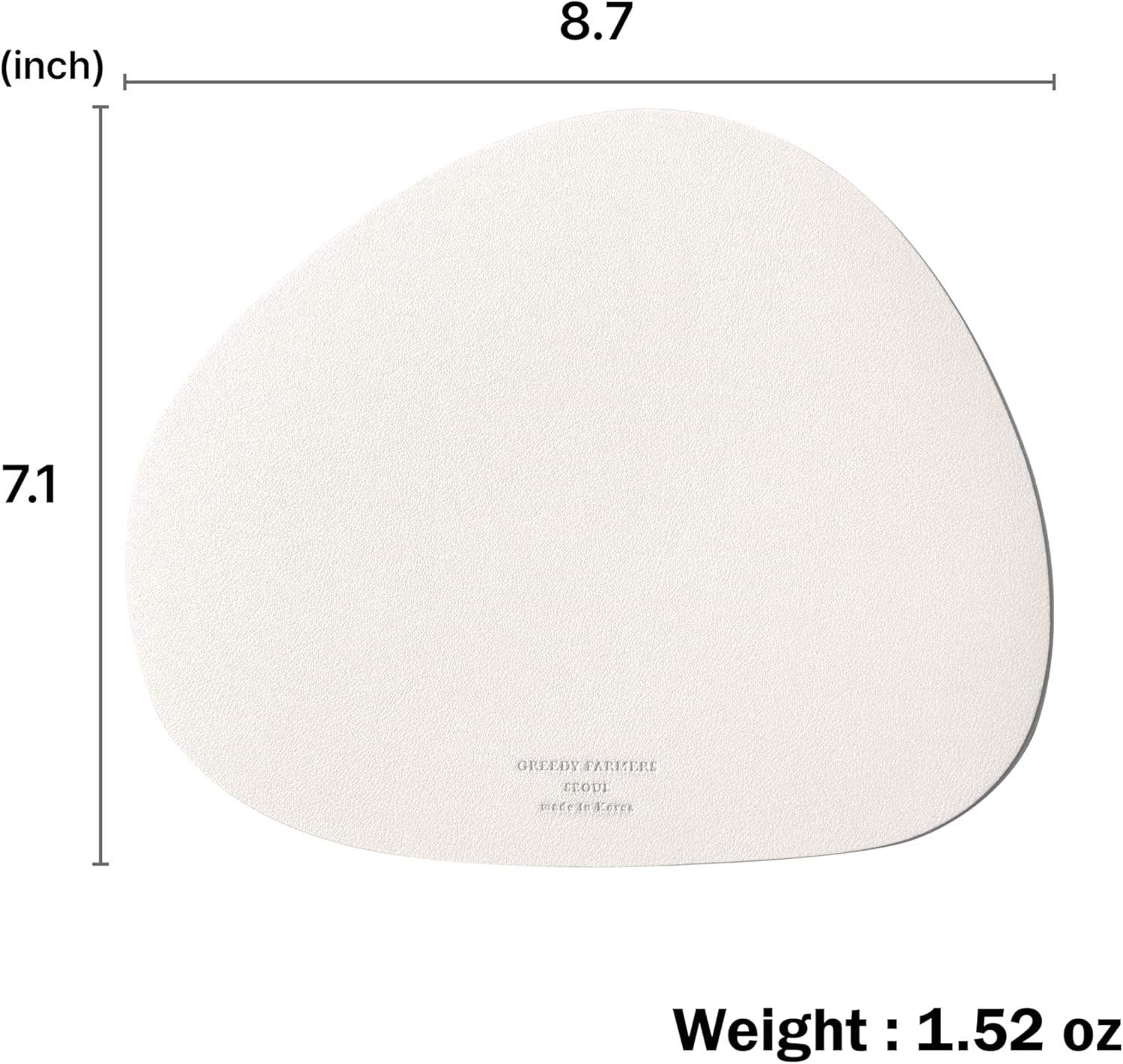 Mouse pad. Non-Slip Washable Waterproof Computer Mouse pad (Vanilla Cream)