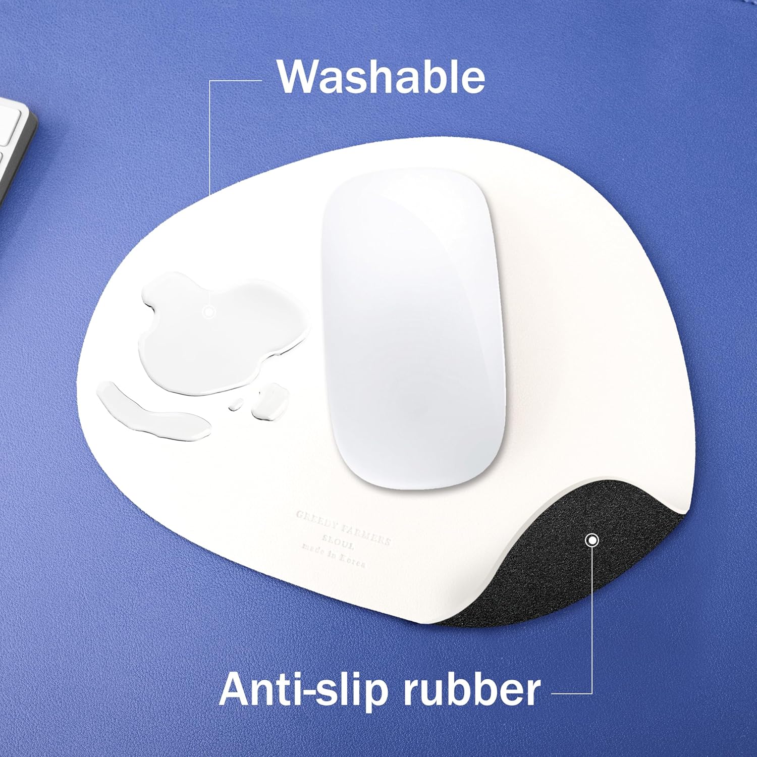 Mouse pad. Non-Slip Washable Waterproof Computer Mouse pad (Vanilla Cream)